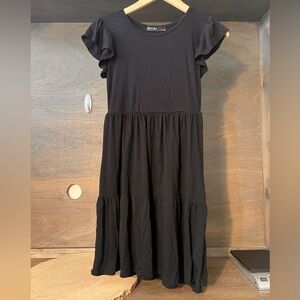 Brit and Bri Black Tiered Dress